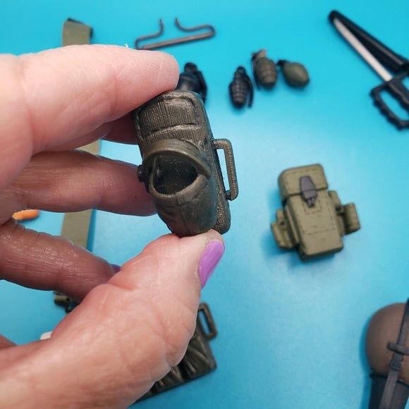 Lot of GI Joe Doll Accessories Weapons Battle Gear Grenades Pistols War Sword - Picture 12 of 12
